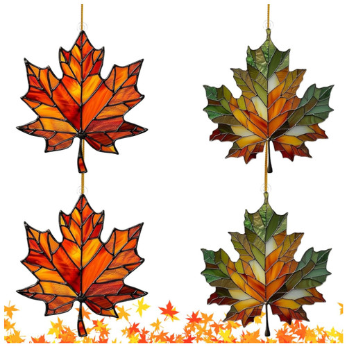 Ahornblatt ornament herbstdeko - ahornblatt,