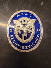 Autoplakette ADAC Sportabzeichen Silber Blau