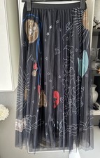 Plisse Tüllrock Rock schwarz  Gr 36/38/40  Neu