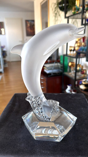 Große schwere glas statue - große,