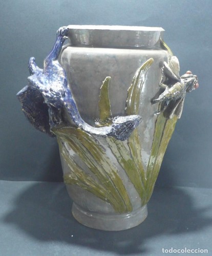 Vase mit drachenmotiv - 32, cm