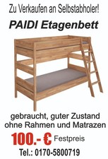 Paidi Etagenbett ohne Rahmen