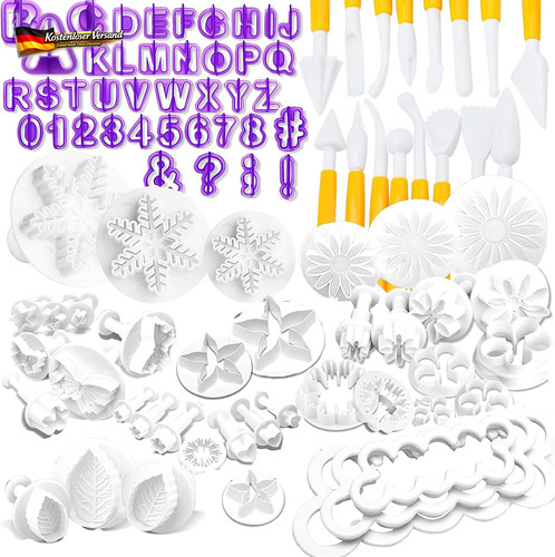 Fondant ausstecher set 87tlg - set,