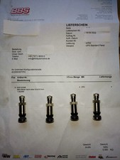 4 Stk. BBS Metallventile 8 x 39mm  für BBS RS, LM und RM Felgen