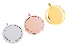 Anhänger drehbar inklusive Kette aus Edelstahl Gravur Personalisiere 25x25mm