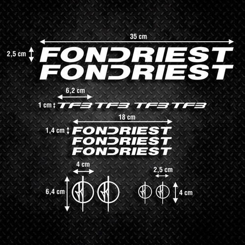 Fondriest vinyl stickers - fondriest,