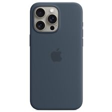 Original Apple iPhone 15 PRO MAX Silikon Case MT1P3ZM/A Hülle MagSafe Sturmblau