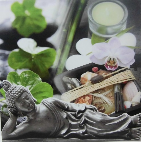 Wandbild buddha liegend - wandbild, 40,5