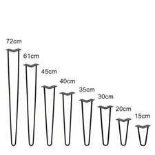 4x Hairpin Legs Tischfüße