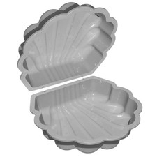 Wassermuschel Grau 2-tlg. Sandmuschel Sandkasten Planschbecken Sandkiste