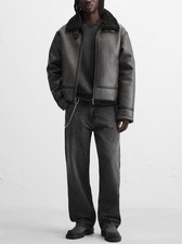 Bomber Jacke Wildleder Optik
