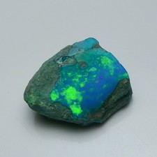 Glatter grüner Opal grob 15,50 cts, äthiopischer Welo Opal Roh Edelstein für ...