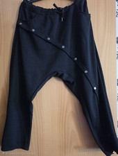 Schwarze  Baggy Hose mit