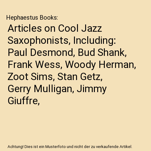 Articles cool jazz - cool,