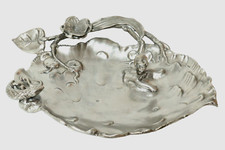 Alte Zinn Schale Zinnschale Teich schwimmendes Kind Jugendstil Art Nouveau 1,5KG