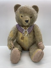 Großer antiker Hermann Teddybär ca. 60 cm – Mohair, Glasaugen, Sammlerstück