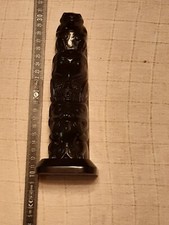 Frosch-Adler-BÄR Vintage/Sammeln Totempfahl-Statue, Boma Canada