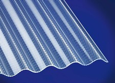 Acryl Wellplatten Lichtplatten | 3 mm | Sinus 76/18 | Wabe | Klar