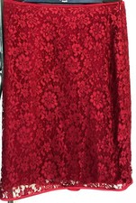 Rena Lange Spitzenrock rot Gr