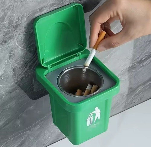 Aschenbecher aus edelstahl mit - aschenbecher,