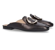  Clogs - Leder - Schwarz