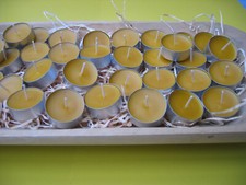 50  Bienenwachsteelichter,