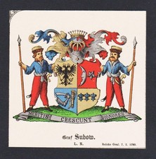 19.Jh. Graf Subow Wappen