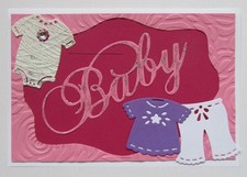 Karte zur Geburt Taufe Baby