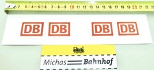 Aufkleber 4x DB Logo Deutsche