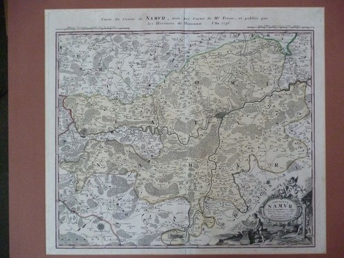 Kupferstich landkarte 1746 - kupferstich,
