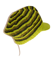 Strick Mütze mit Schild Wolle