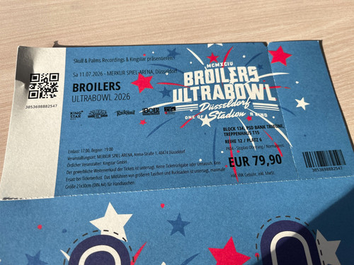 Broilers konzert karte - x,