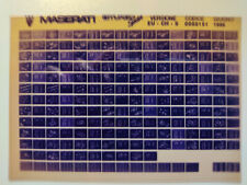 Maserati Biturbo Spyder - Parts List,Catalogo ricambi,Teilekatalog,original 1986