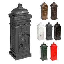 antiker Aluminium Standbri​efkasten nostalgischer Briefkasten LUNA 