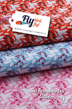 FLY BIRD FLY! Hamburger Liebe JERSEY blau ** 155 cm breit ** 1 m