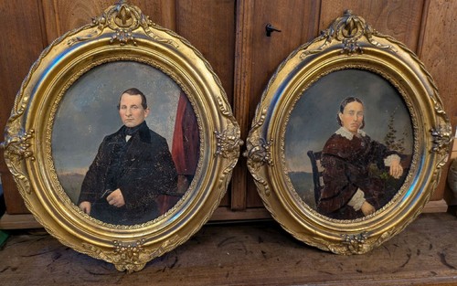 Paar ölbilder frau - und, mann