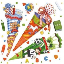 20 Servietten Schulanfang