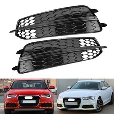 Schwarz vordere Unterer Stoßstange Kühlergrill für Audi A6 C7 S Line S6 2011-14