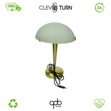 Trio Leuchten LED Tischleuchte Donna Metall Messing matt Glas