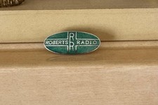 Seltenes Vintage Roberts Valve Radio Logo Abzeichen