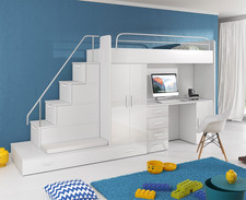 Hochbett mit Schreibtisch