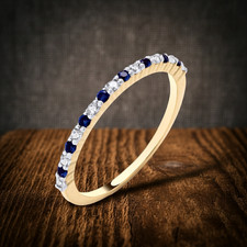 18kt Gold Saphir Eternity Ring