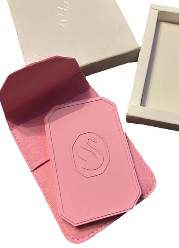 Swarovski pink metal compact - pink,