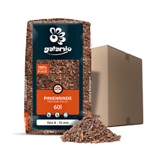 GALAMIO® Pinienrinde Pinienmulch Fein 8–15 mm | 60Liter Sack inkl. GUTSCHEIN