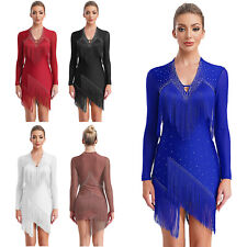 Damen Tanzbekleidung Rumba Kostüm Cha-Cha Kleid Tango Ausbildung Lyrisch Samba