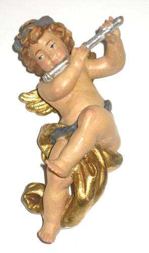 Holzfigur geschnitzt engel - holzfigur,