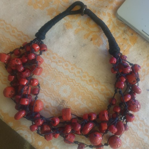 Korallenkette nomadenschmuck - korallenkette,