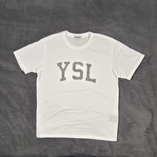 Ysl printed shirt weiß - t-shirt,