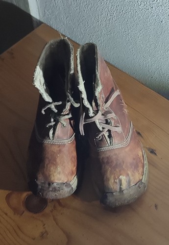 Paar antike kinderschuhe - antike, ca