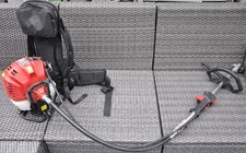 Motorsense Rasentrimmer Heckenschere Benzin   Multitool 4 in 1  BU-KO  Rucksack